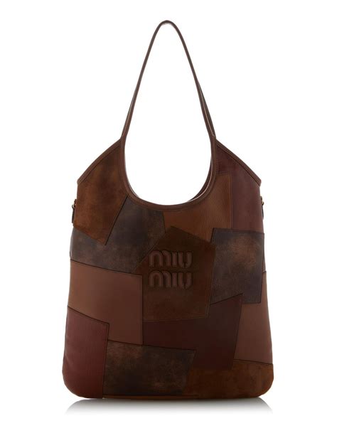 miu miu patchwork hob to buy|Miu Miu IVY leather patchwork bag .